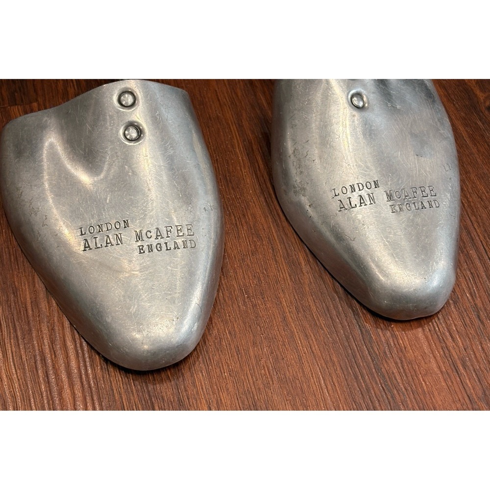 Vintage London Alan McAfee Aluminum Shoe Trees Inserts Made In England 7 X 8 M - Picture 4 of 16